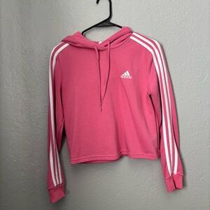 Adidas Pink Pullover with White Accents